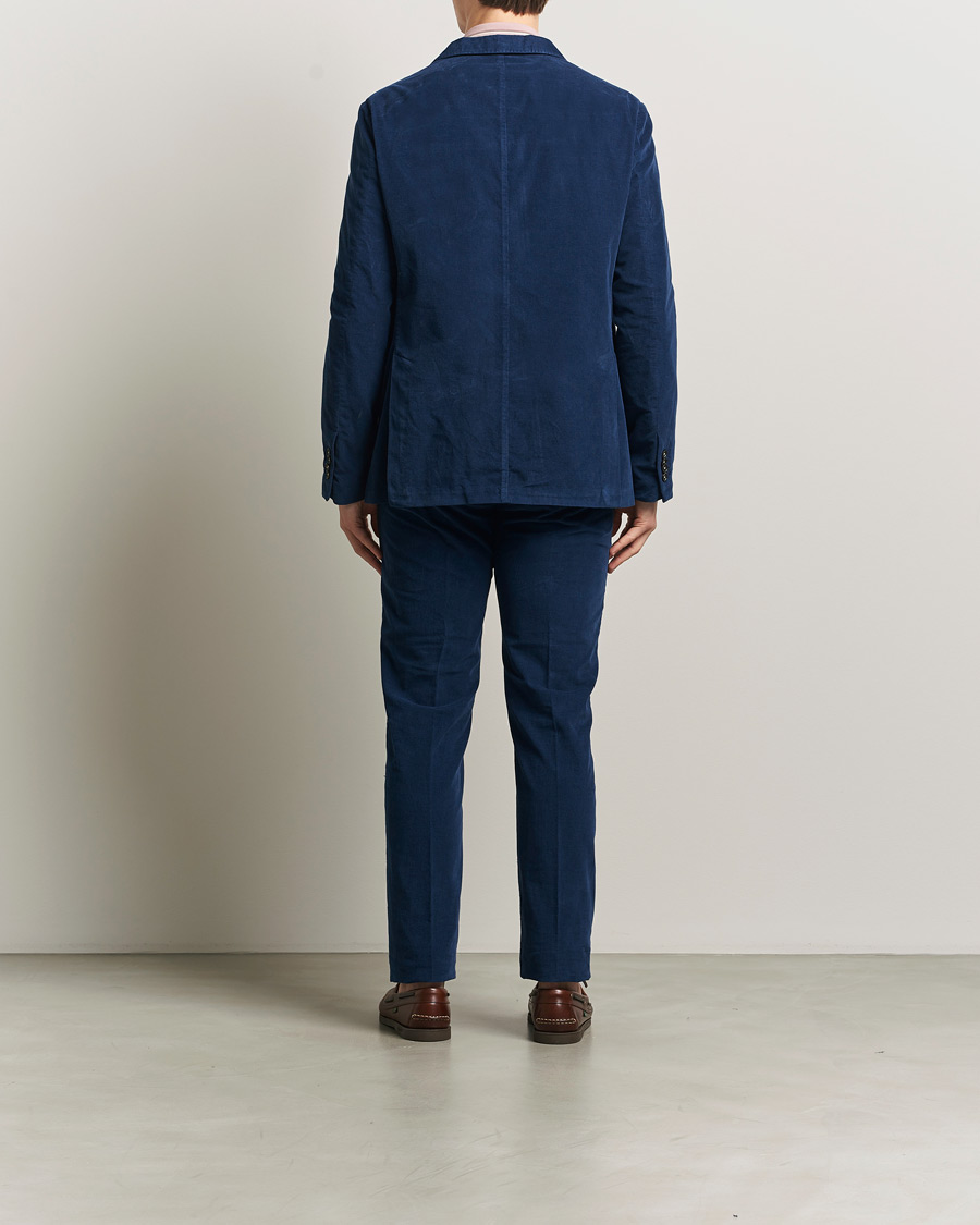 Hombres | Trajes | Massimo Alba | Sloop Corduroy Suit Midnight Blue