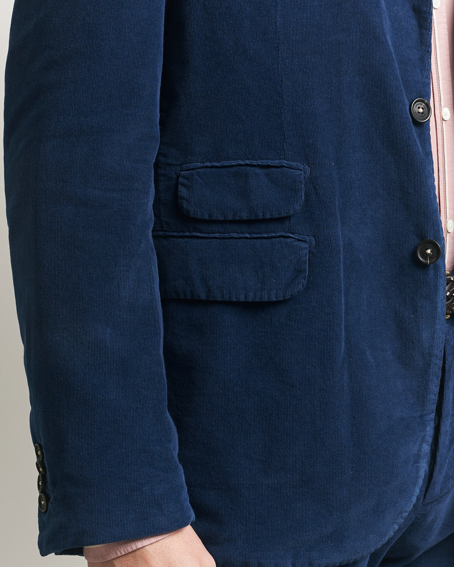 Hombres | Trajes | Massimo Alba | Sloop Corduroy Suit Midnight Blue