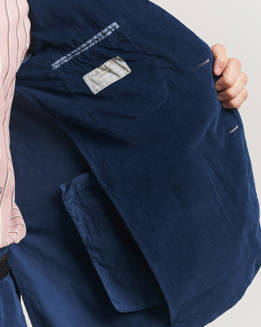 Hombres | Trajes | Massimo Alba | Sloop Corduroy Suit Midnight Blue