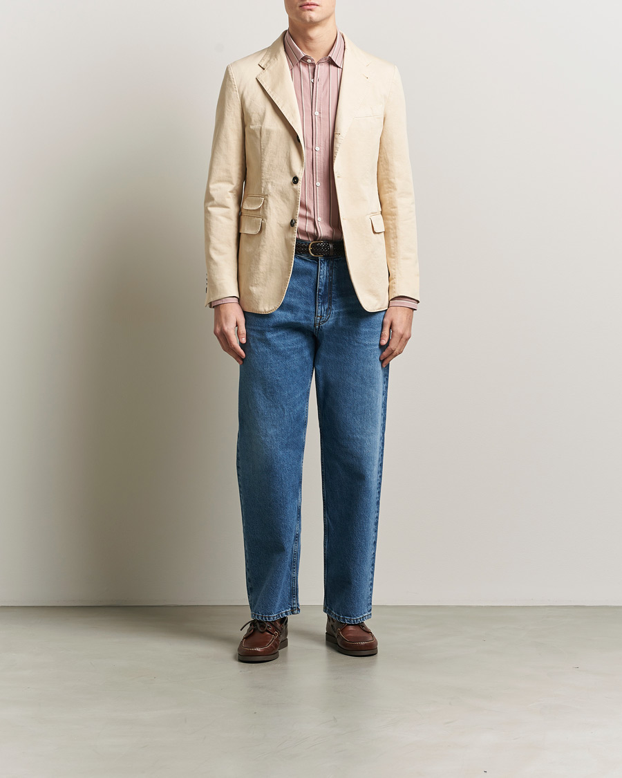 Hombres | Blazers | Massimo Alba | Sloop Cotton Blazer Light Beige