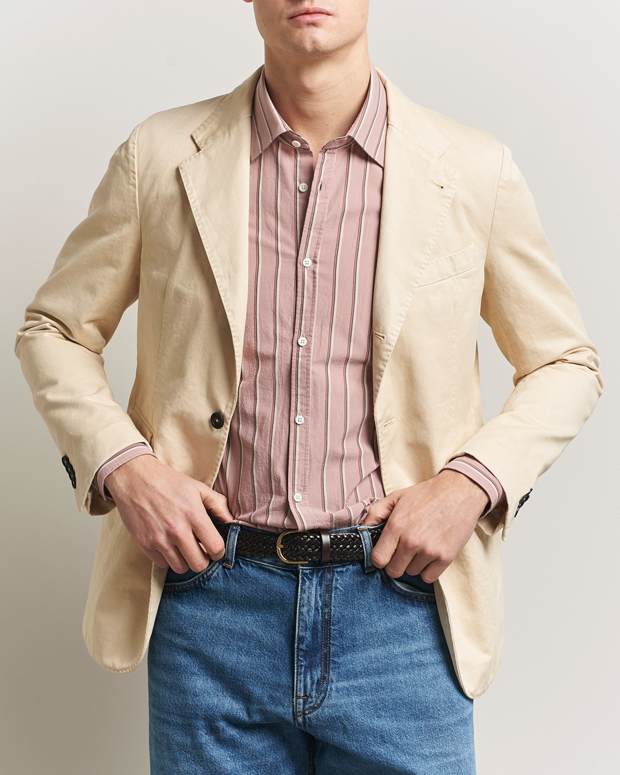 Hombres | Blazers | Massimo Alba | Sloop Cotton Blazer Light Beige