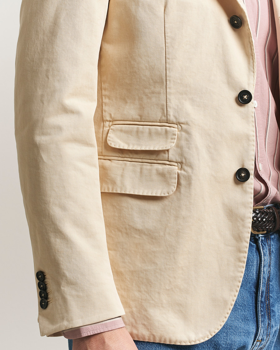 Hombres | Blazers | Massimo Alba | Sloop Cotton Blazer Light Beige