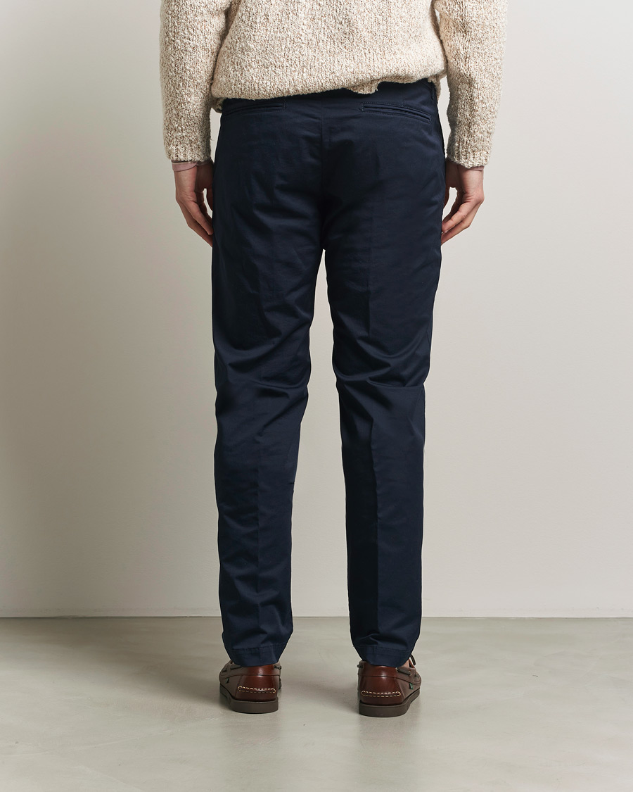 Hombres | Pantalones | Massimo Alba | Winch Cotton Gabardine Trousers Navy