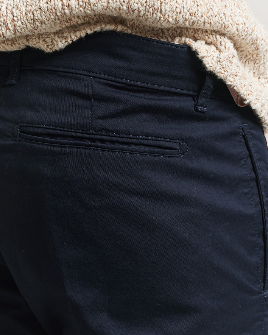 Hombres | Pantalones | Massimo Alba | Winch Cotton Gabardine Trousers Navy