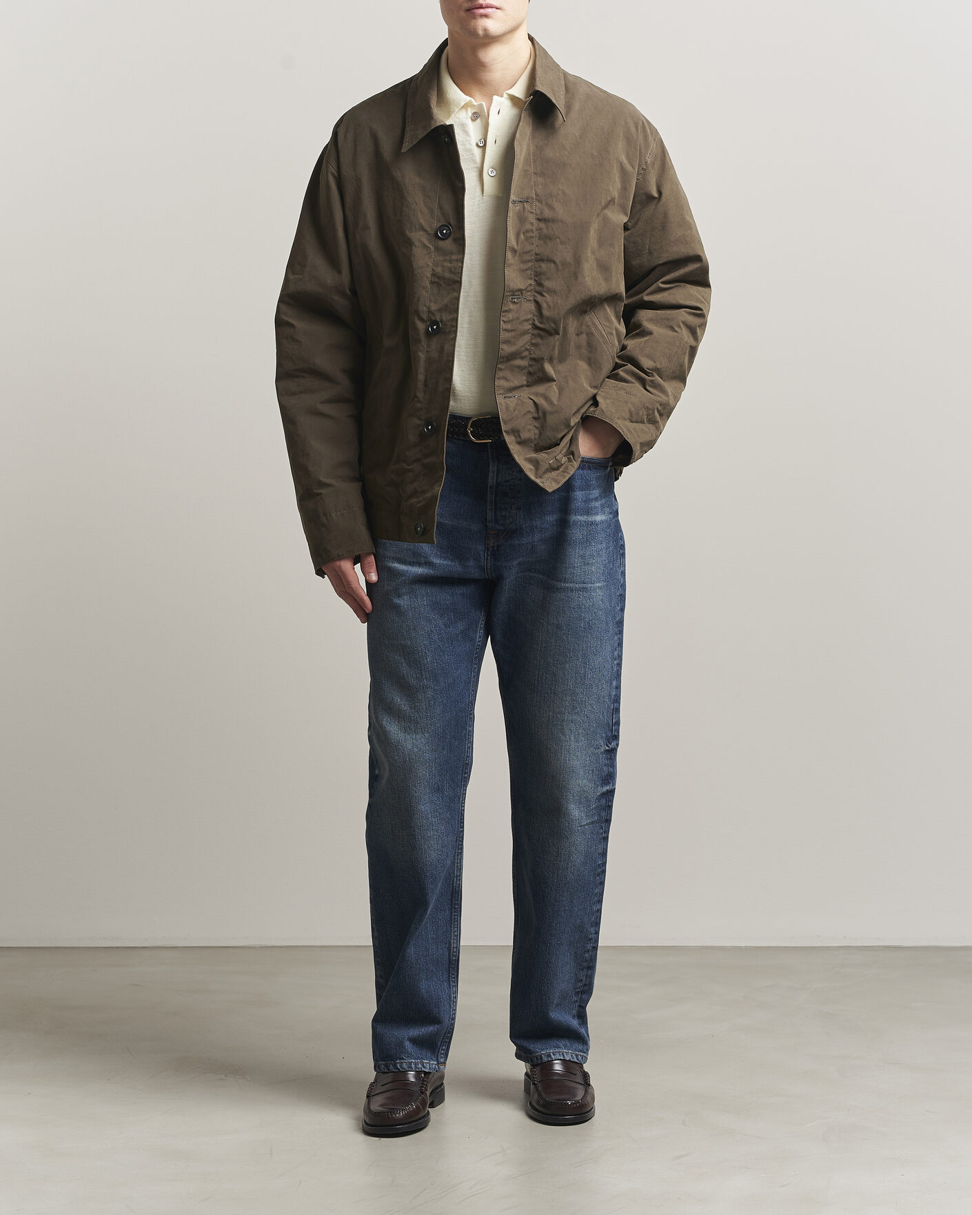 Hombres | Abrigos y chaquetas | Massimo Alba | Lined Cotton Bomber Jacket Hunter