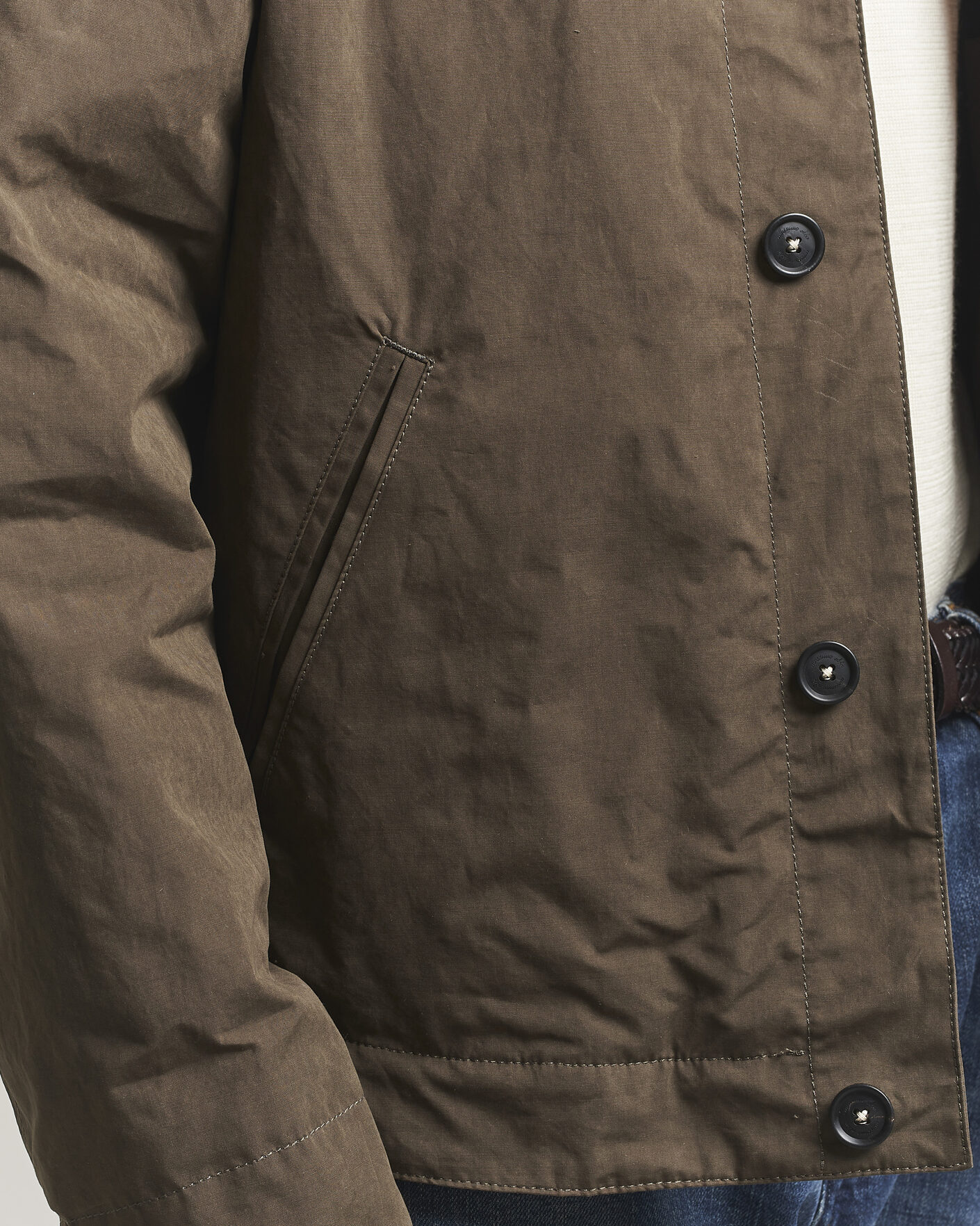 Hombres | Abrigos y chaquetas | Massimo Alba | Lined Cotton Bomber Jacket Hunter