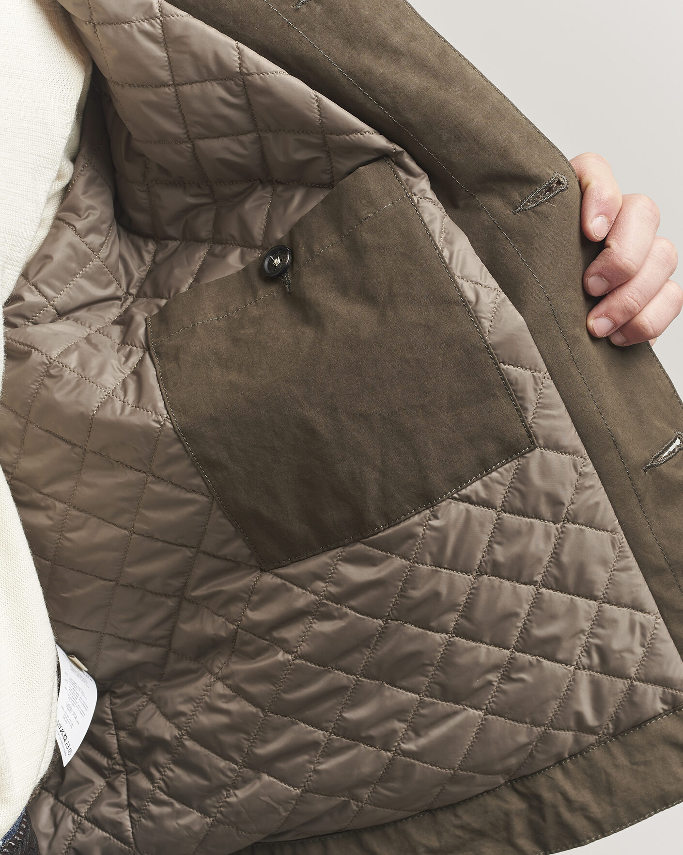 Hombres | Abrigos y chaquetas | Massimo Alba | Lined Cotton Bomber Jacket Hunter