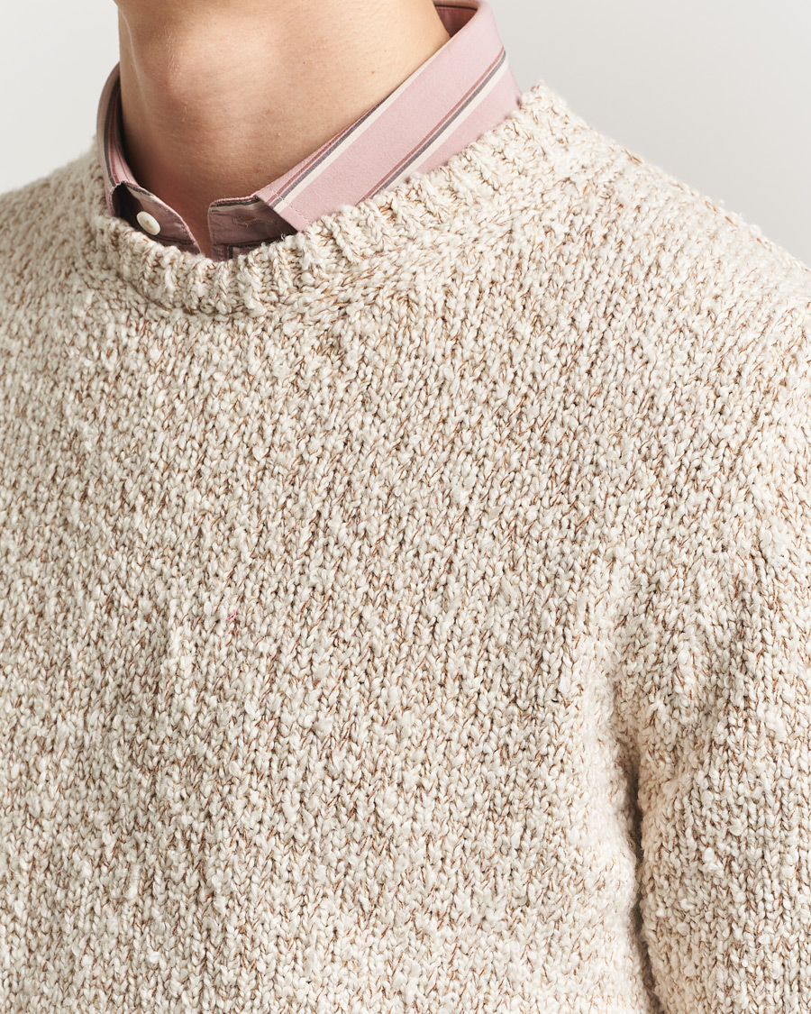 Hombres | Jerséis y prendas de punto | Massimo Alba | Cotton Boucle Sweater Bronze