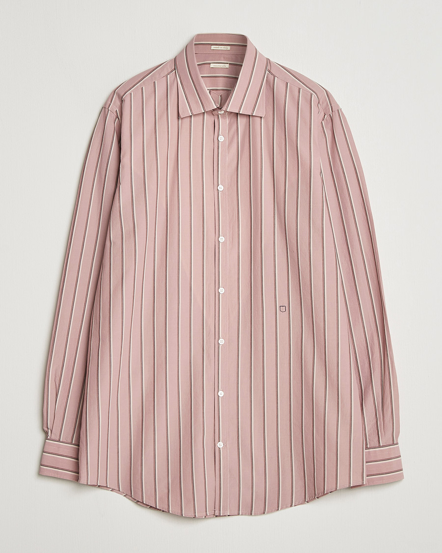Hombres | Camisas | Massimo Alba | Genova Striped Shirt Old Rose