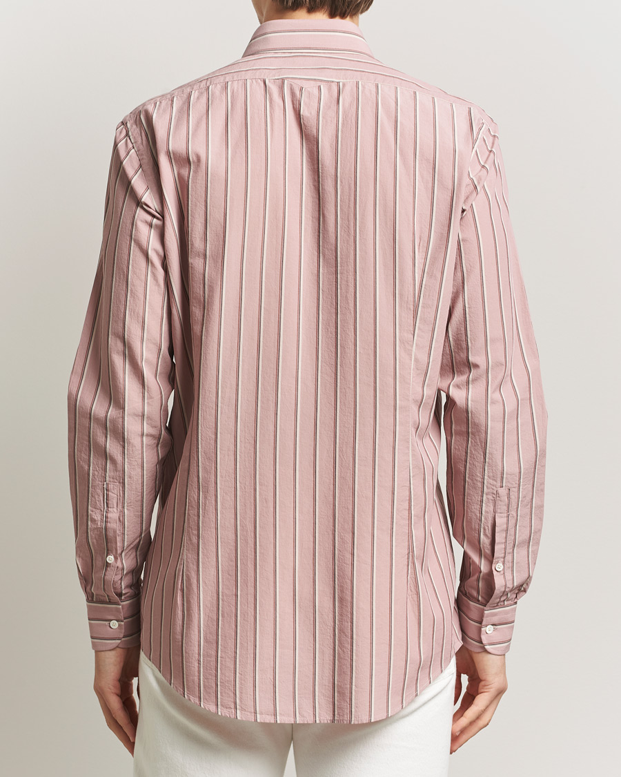 Hombres | Camisas | Massimo Alba | Genova Striped Shirt Old Rose