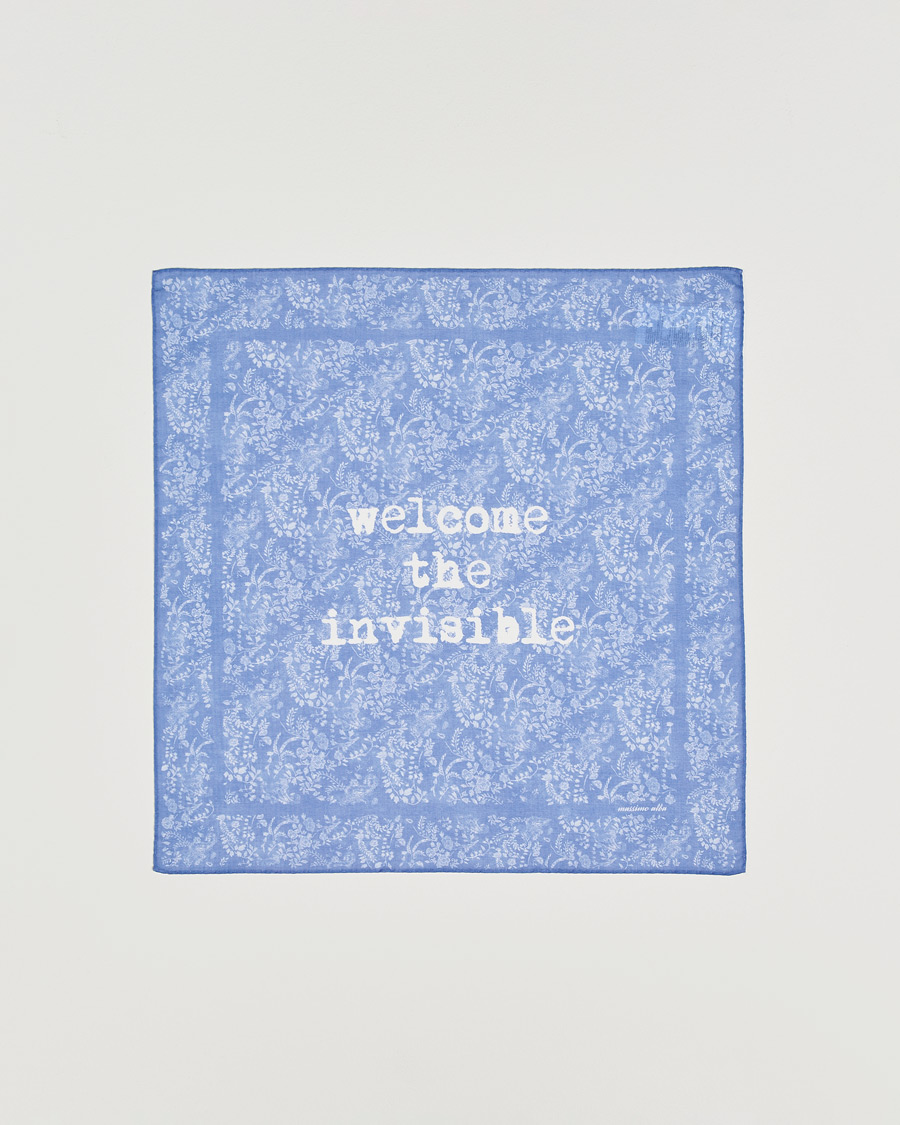 Hombres | Pañuelos de bolsillo | Massimo Alba | Printed Cotton Voile Hankerchief Tulip