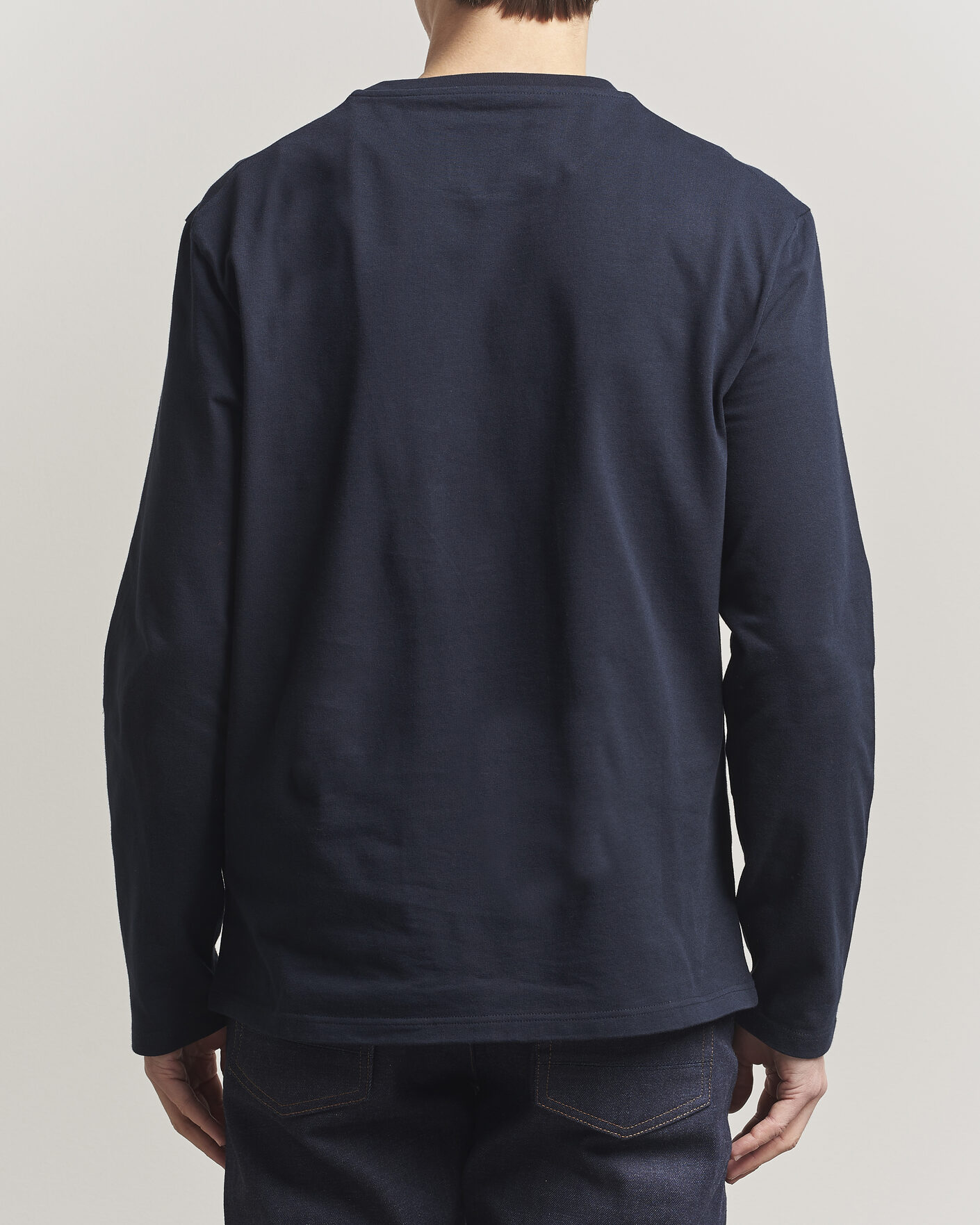 Hombres | Camisetas | Jil Sander | Long Sleeve Logo T-Shirt Navy