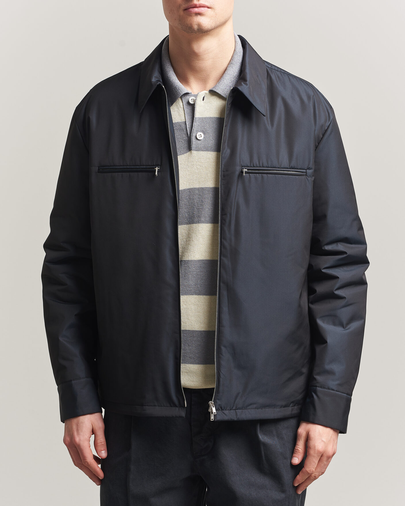 Hombres | Abrigos y chaquetas | Jil Sander | Nylon Zip Jacket Navy
