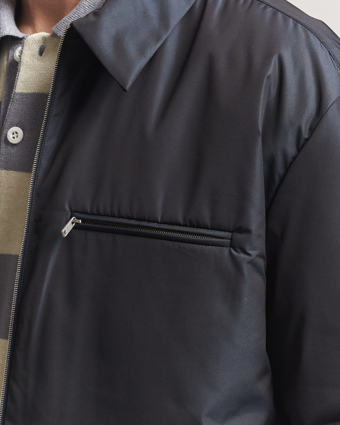Hombres | Abrigos y chaquetas | Jil Sander | Nylon Zip Jacket Navy