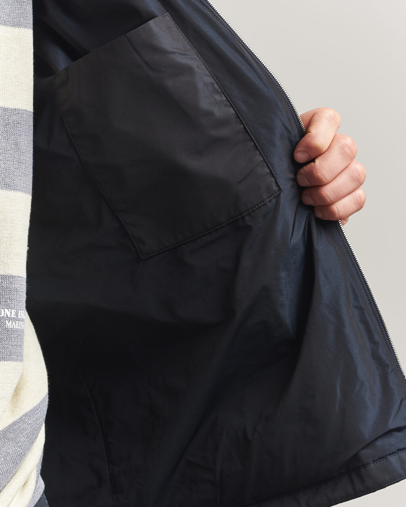Hombres | Abrigos y chaquetas | Jil Sander | Nylon Zip Jacket Navy