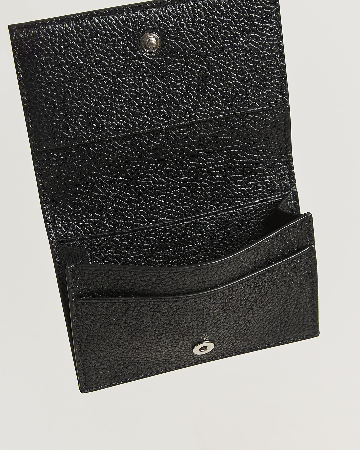 Hombres | Billeteras | Jil Sander | Grain Leather Card Holder Black