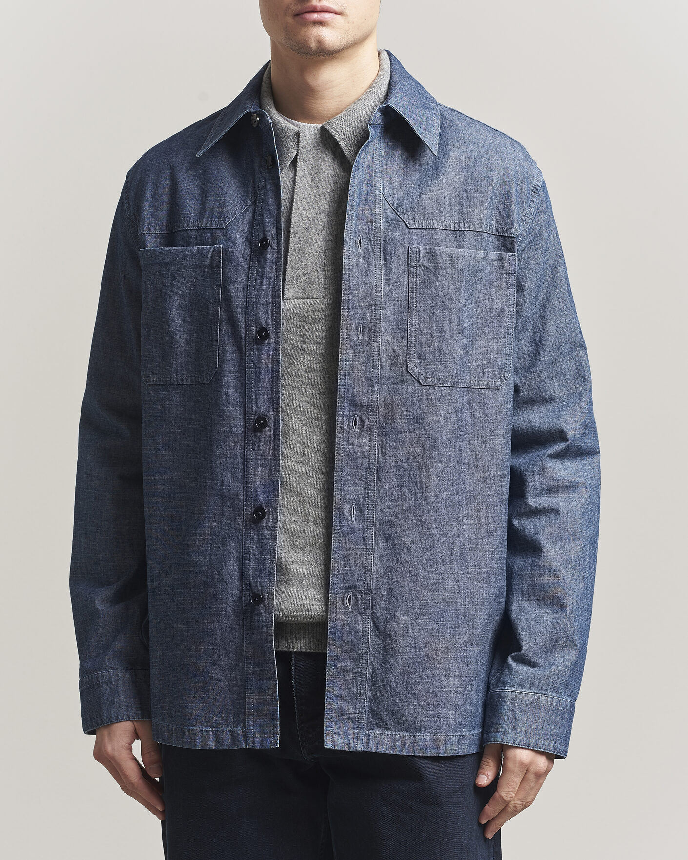 Hombres | Camisas | Jil Sander | Denim Overshirt Indigo Blue