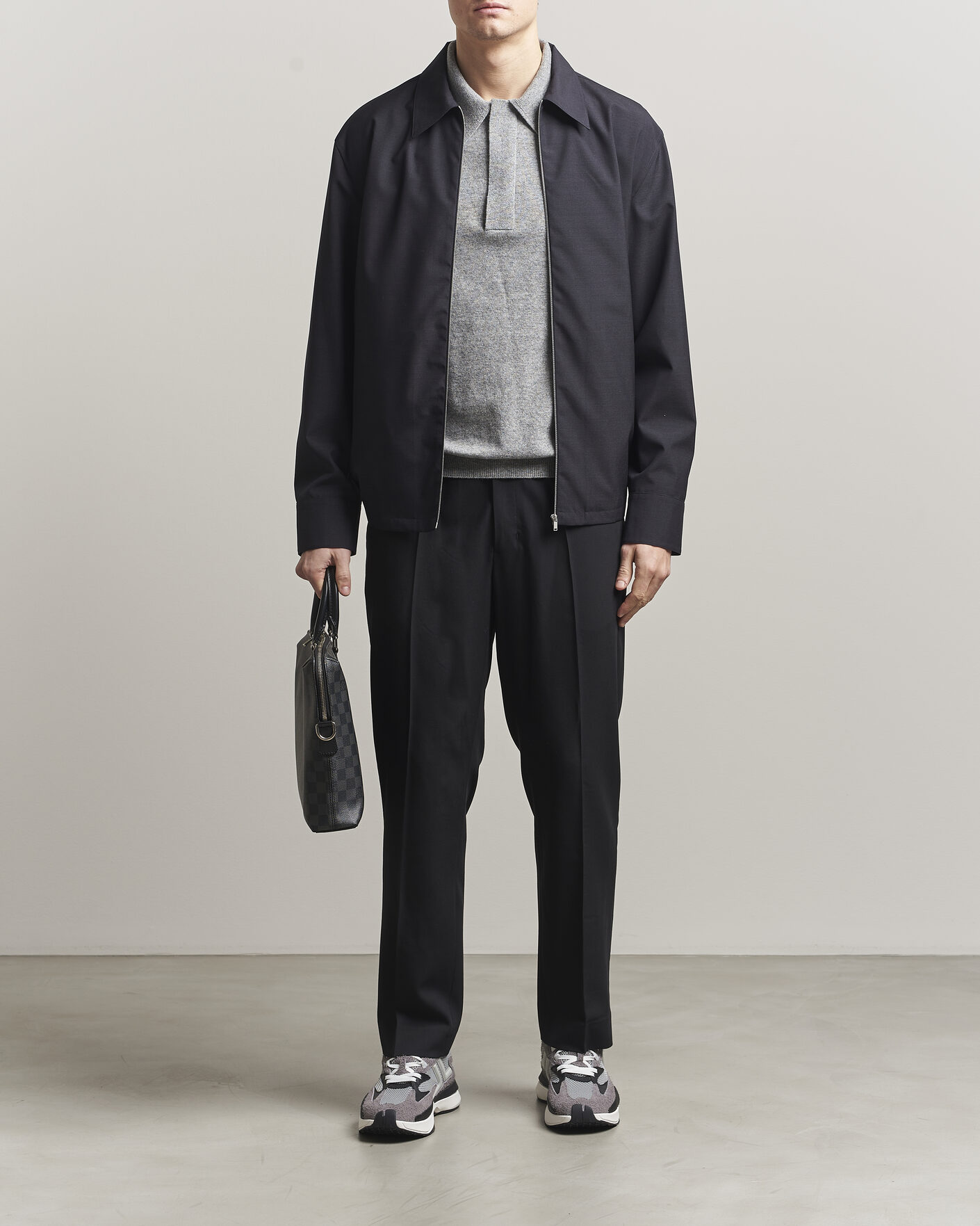 Hombres | Camisas | Jil Sander | Zip Shirt Blouson Navy