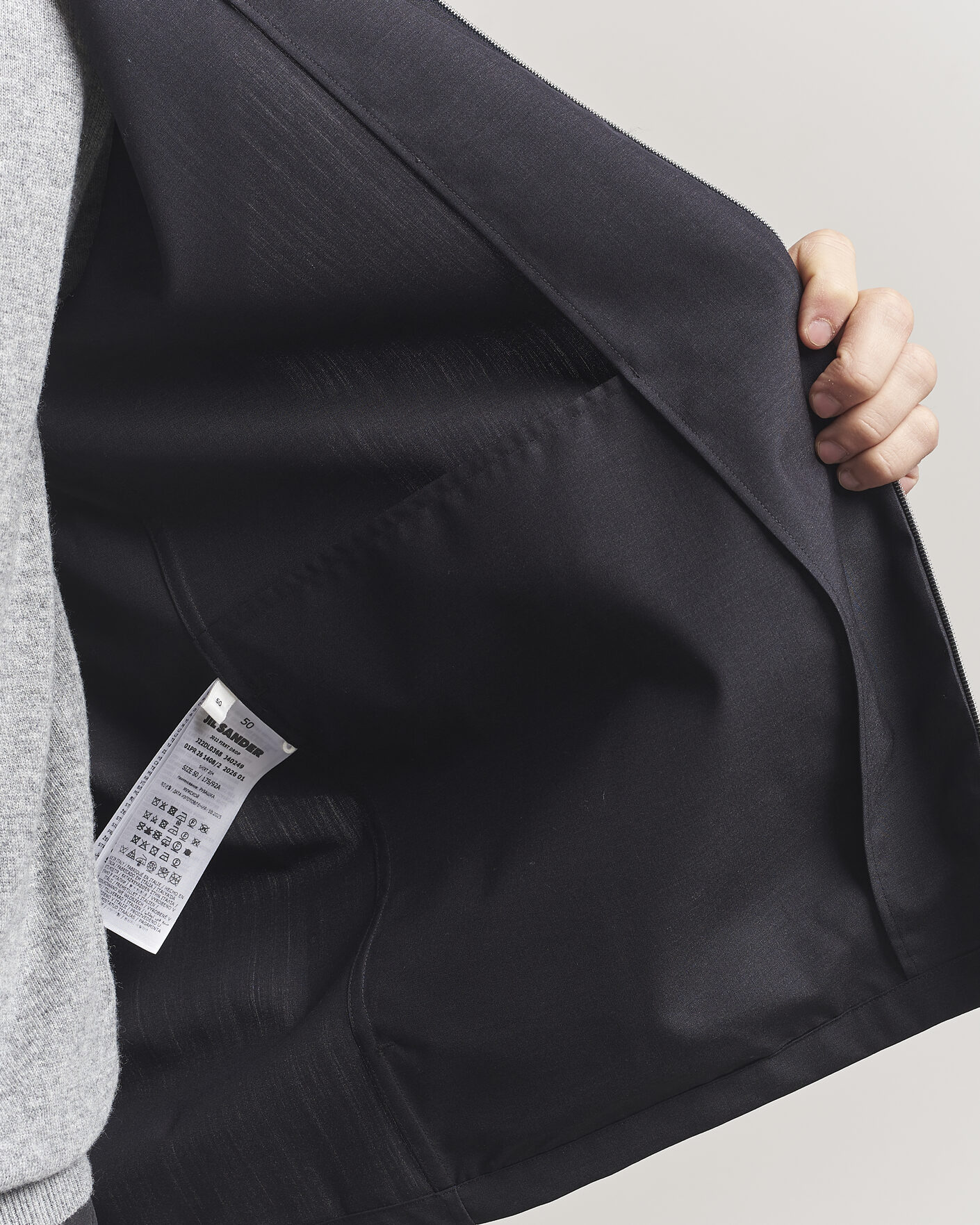 Hombres | Camisas | Jil Sander | Zip Shirt Blouson Navy