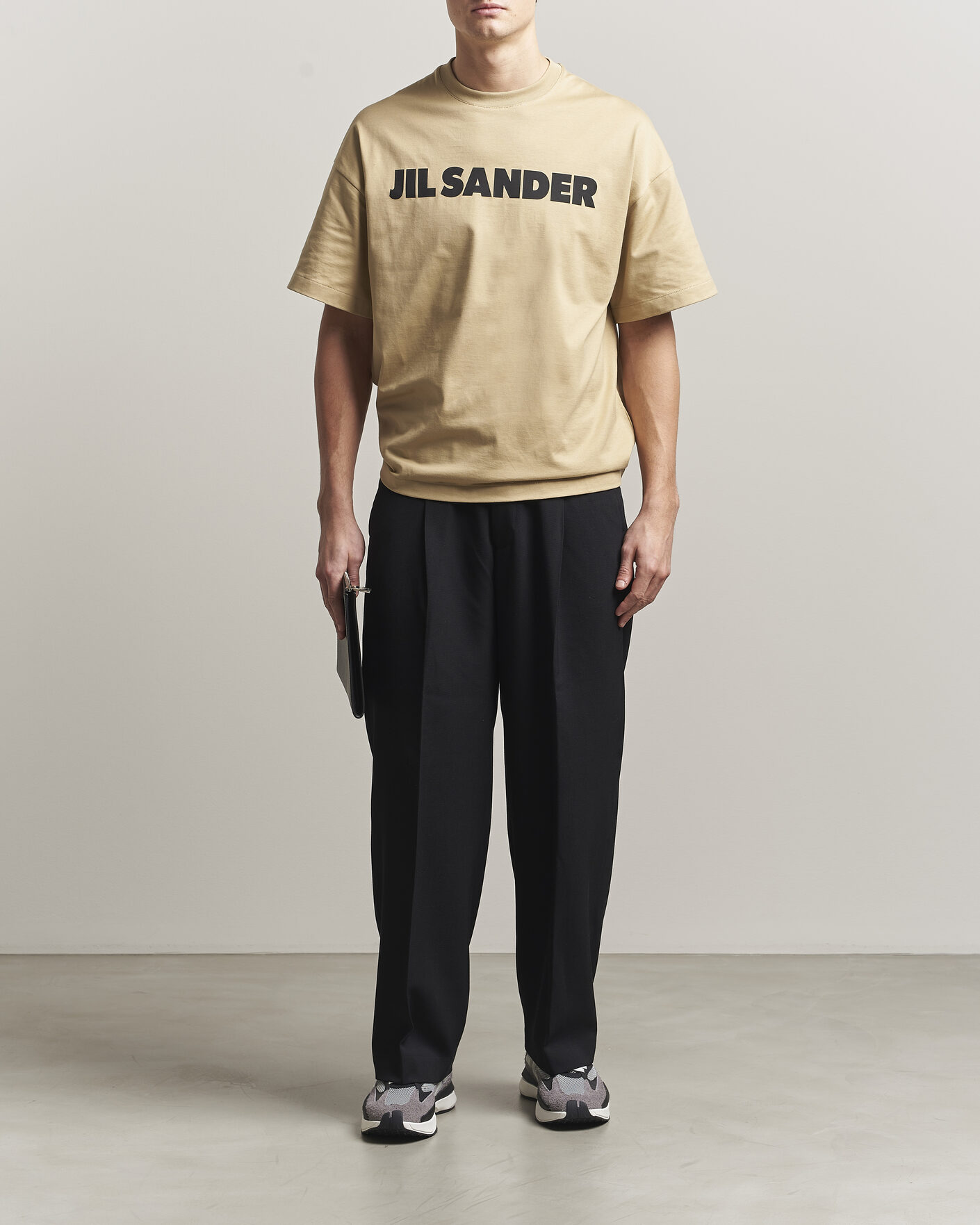 Hombres | Camisetas | Jil Sander | Short Sleeve Logo T-Shirt Khaki
