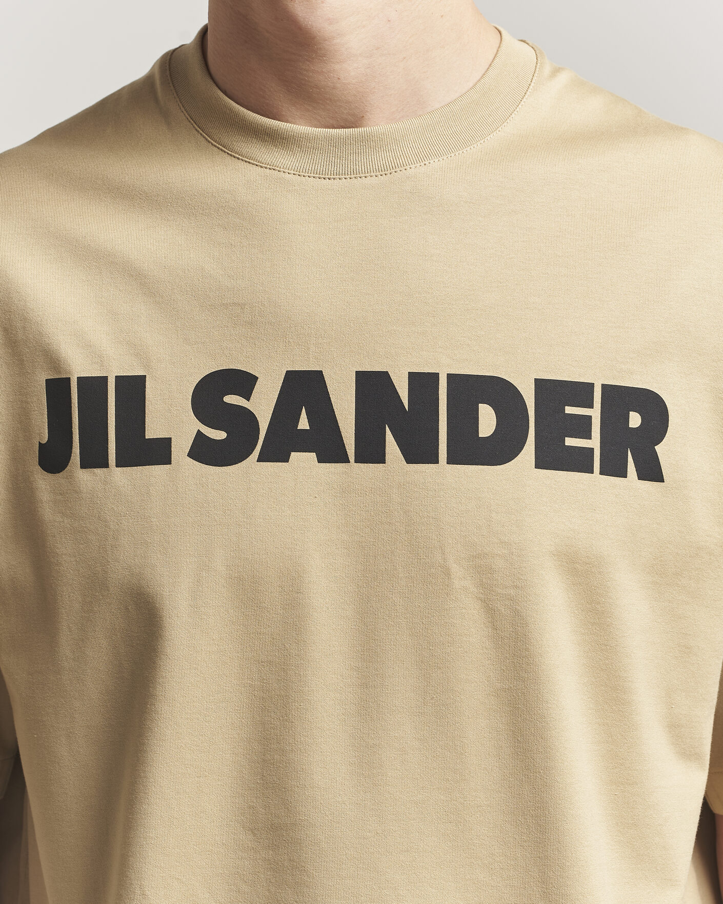 Hombres | Camisetas | Jil Sander | Short Sleeve Logo T-Shirt Khaki