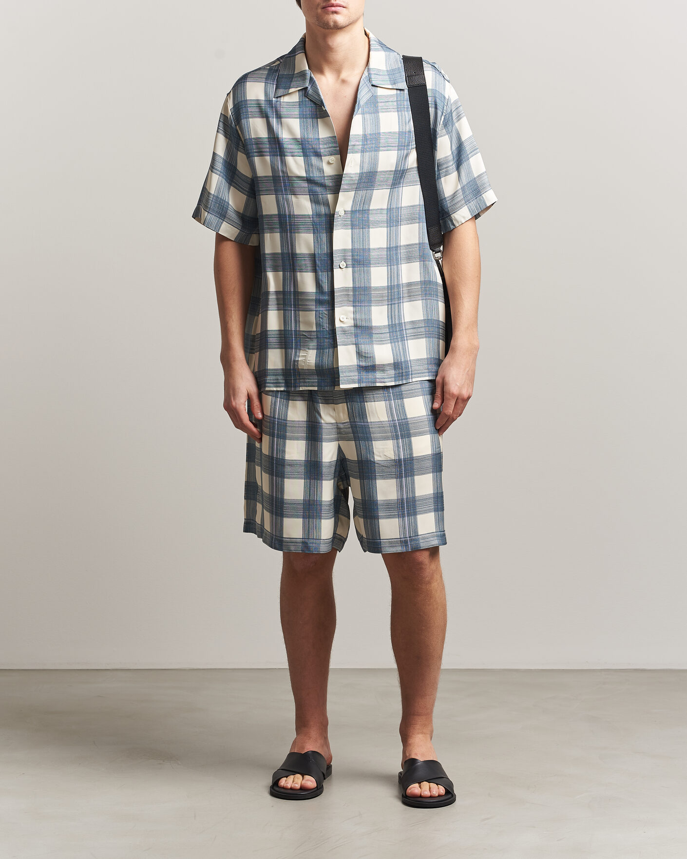 Hombres | Pantalones cortos | Jil Sander | Vichy Check Shorts Blue/White