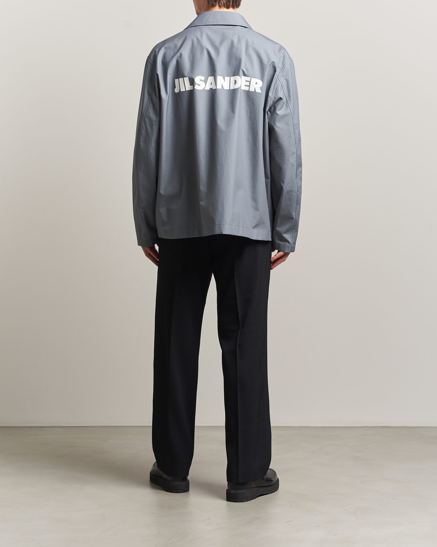 Hombres | Abrigos y chaquetas | Jil Sander | Back Logo Bomber Jacket Grey
