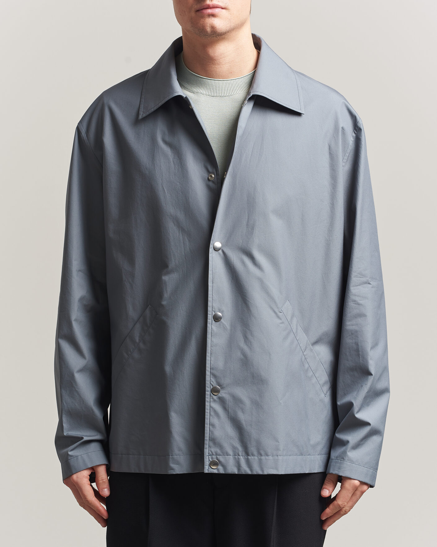 Hombres | Abrigos y chaquetas | Jil Sander | Back Logo Bomber Jacket Grey