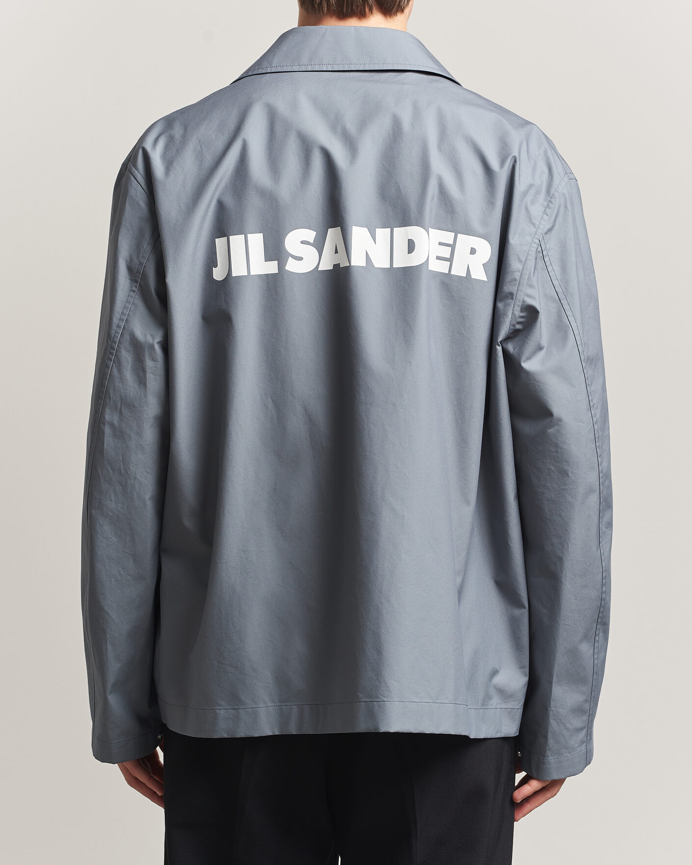Hombres | Abrigos y chaquetas | Jil Sander | Back Logo Bomber Jacket Grey
