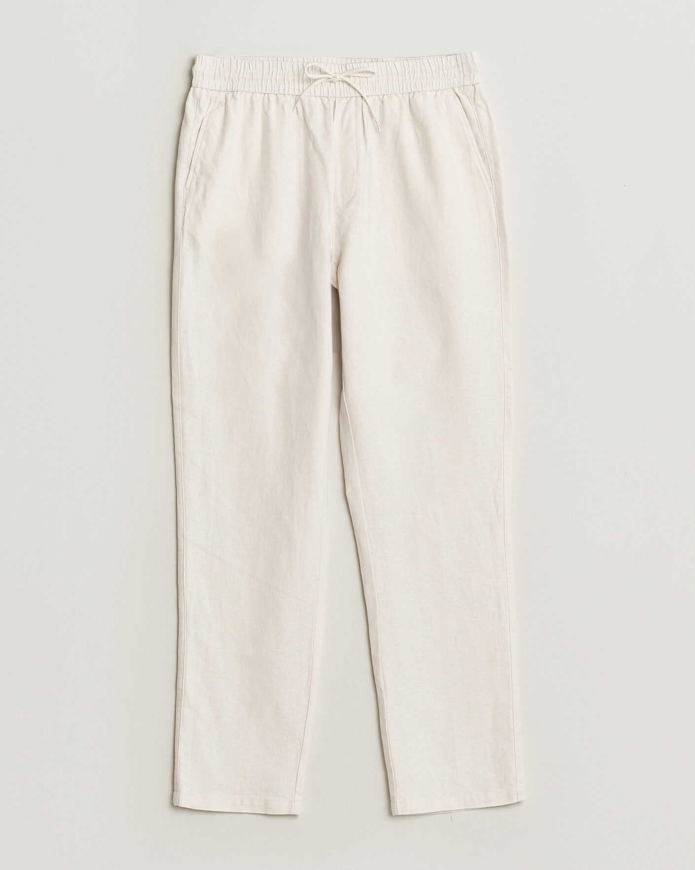 Hombres | Pantalones | LES DEUX | Patrick Heavy Linen/Cotton Pants Eggnog White