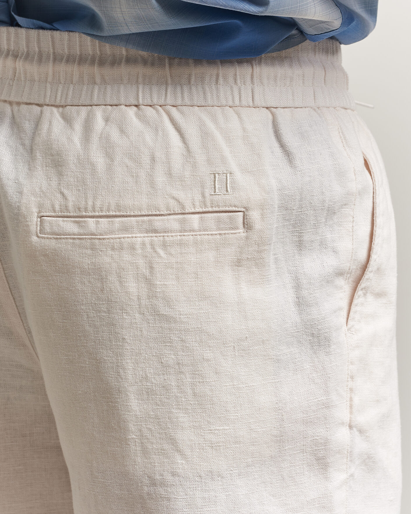Hombres | Pantalones | LES DEUX | Patrick Heavy Linen/Cotton Pants Eggnog White