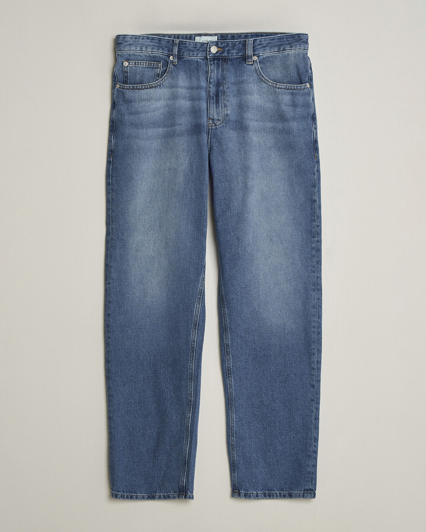 Hombres | Pantalones | LES DEUX | Ryder Washed Jeans Medium Indigo Blue