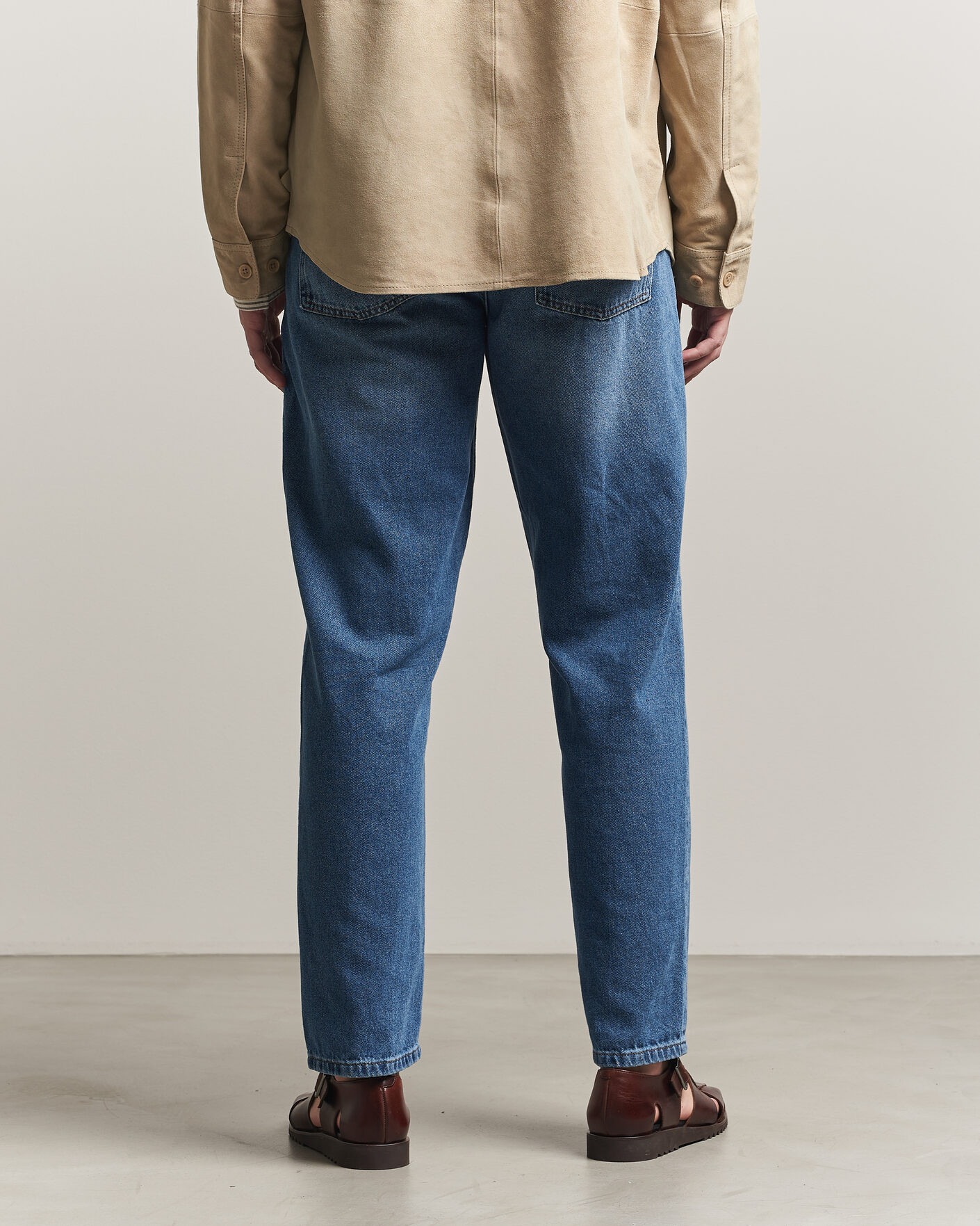Hombres | Pantalones | LES DEUX | Ryder Washed Jeans Medium Indigo Blue
