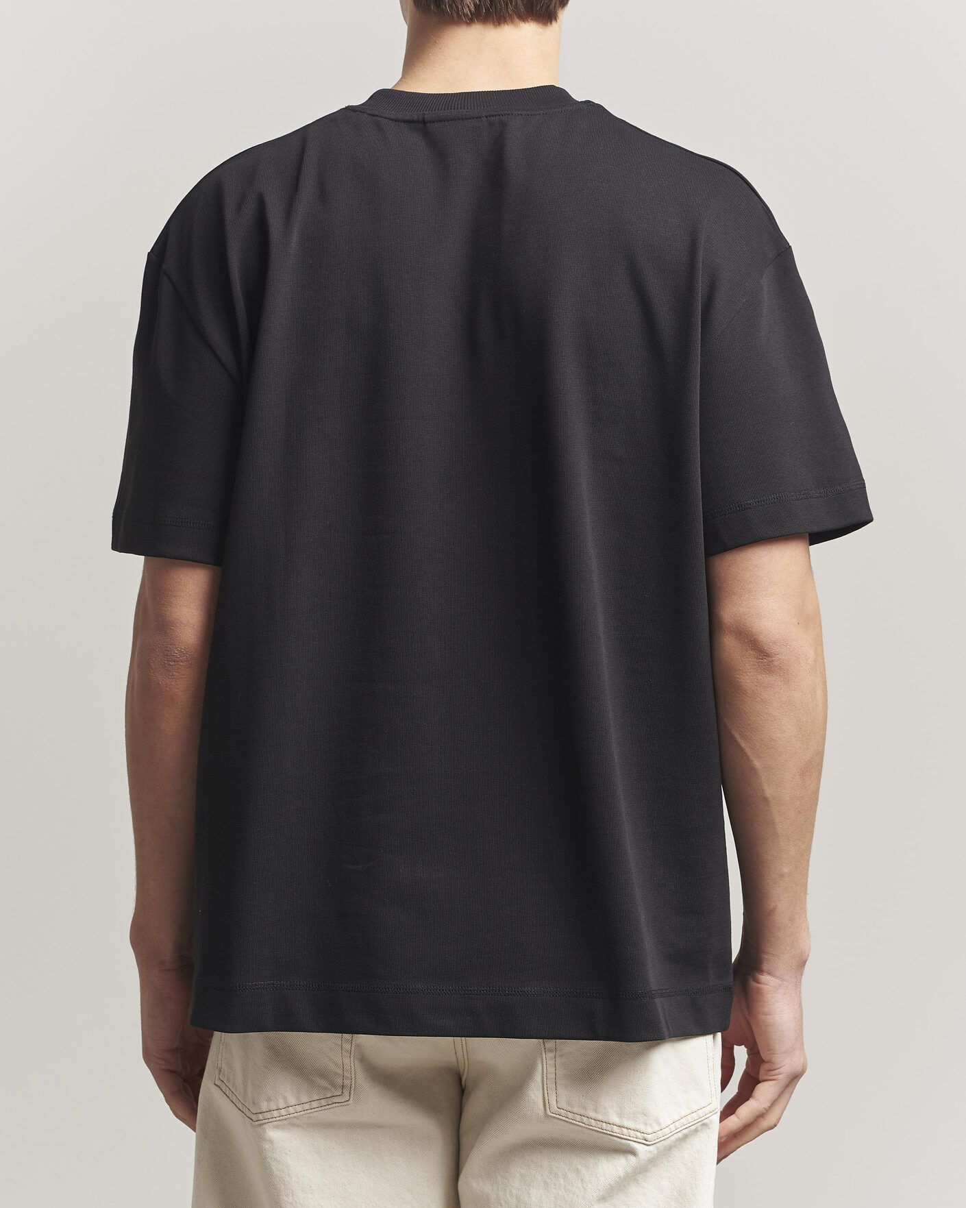 Hombres | Camisetas | LES DEUX | Carl Heavyweight T-Shirt Black