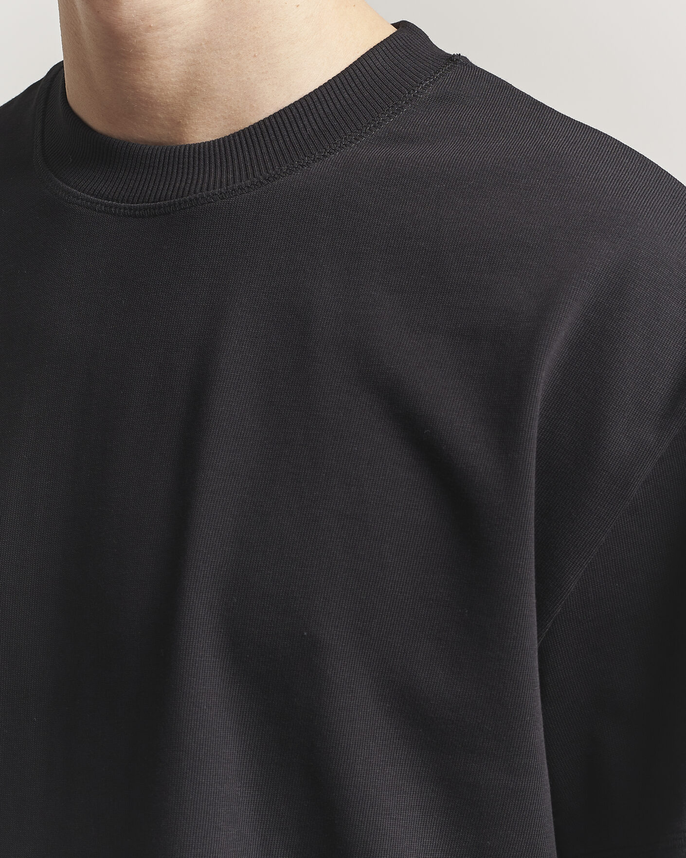 Hombres | Camisetas | LES DEUX | Carl Heavyweight T-Shirt Black