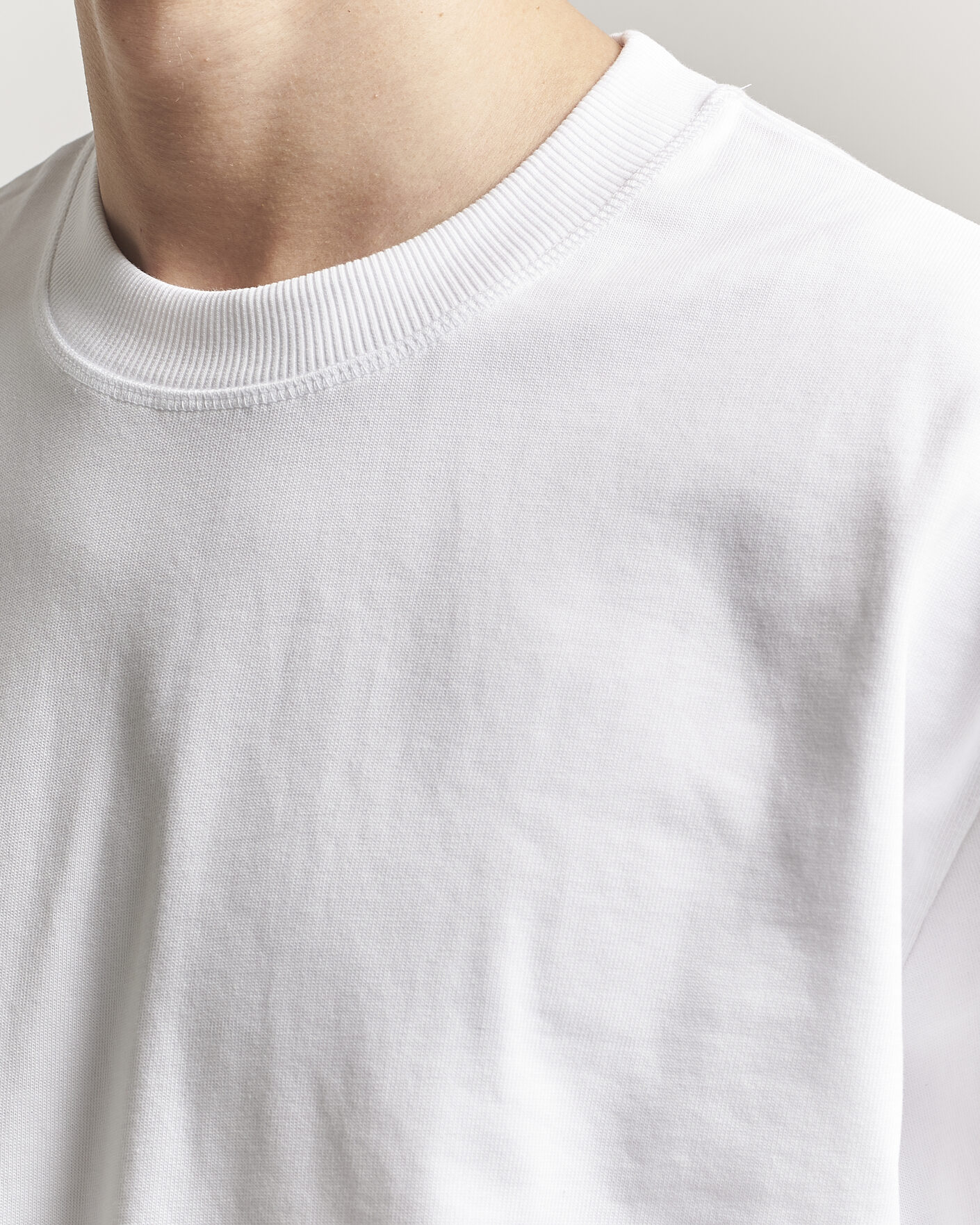 Hombres | Camisetas | LES DEUX | Carl Heavyweight T-Shirt White