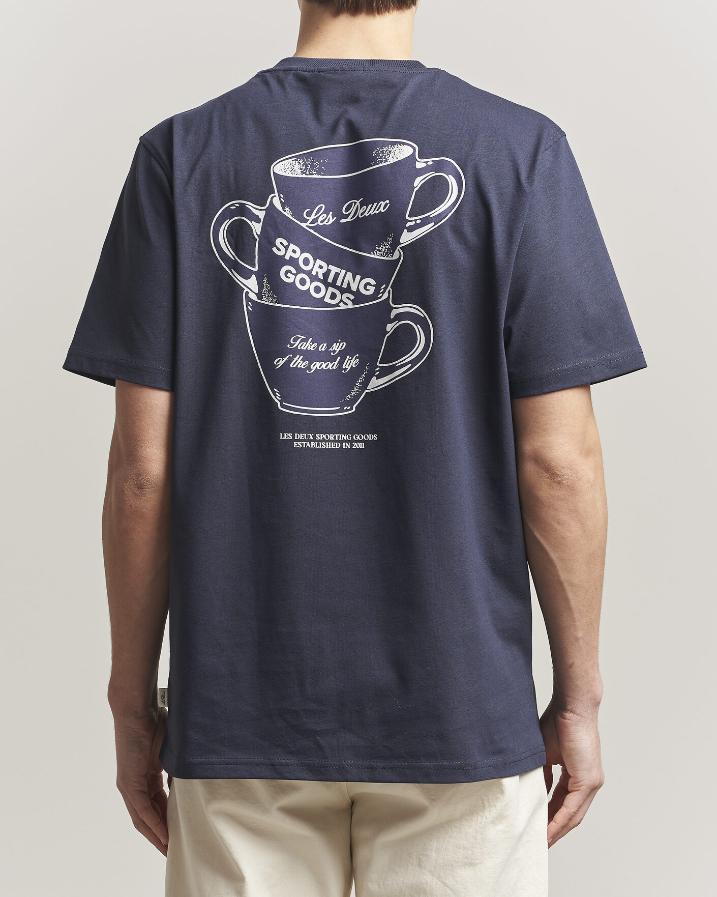 Hombres | Camisetas | LES DEUX | Ben Artist T-Shirt Navy