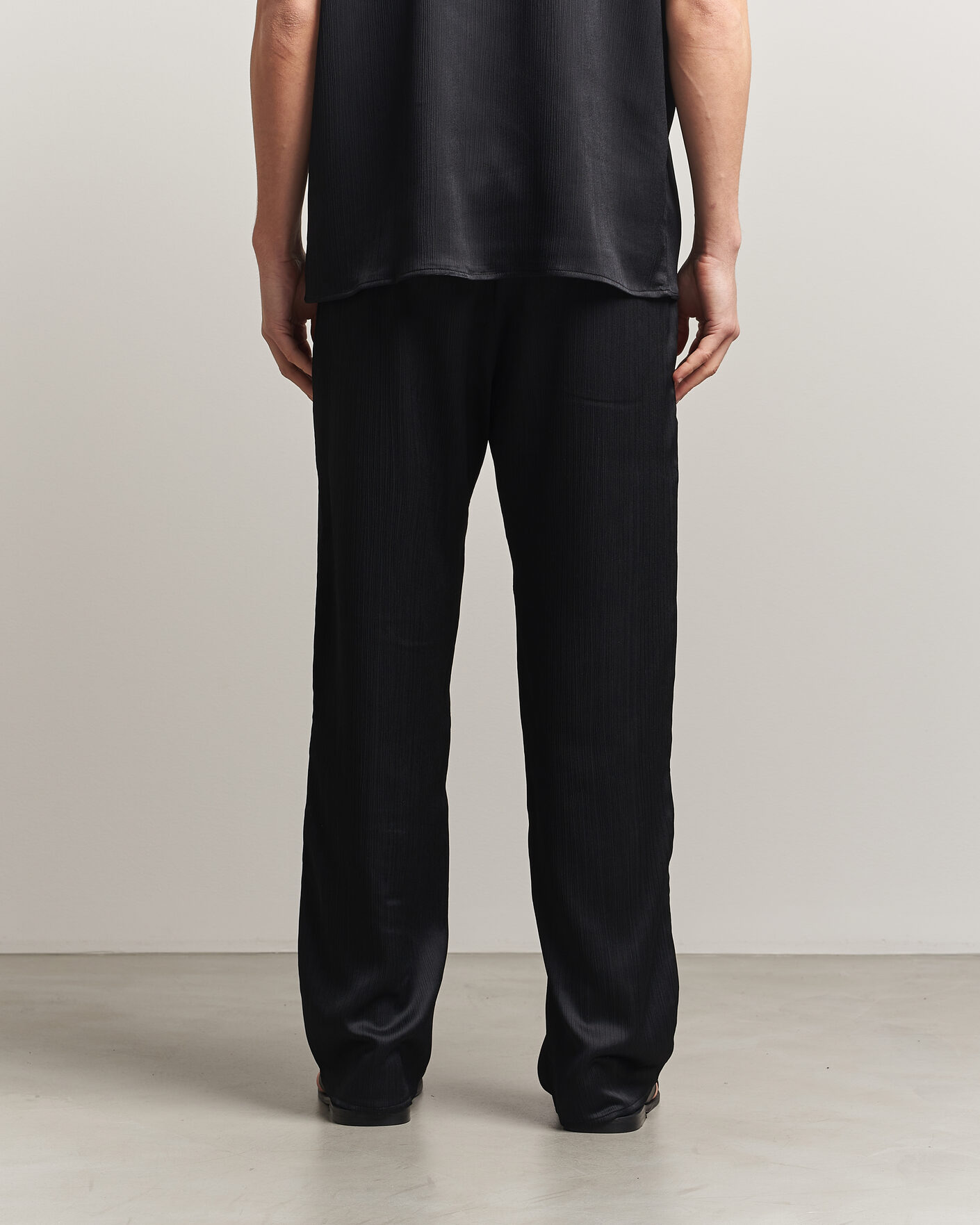 Hombres | Pantalones | LES DEUX | Houston Plissé Pants Black
