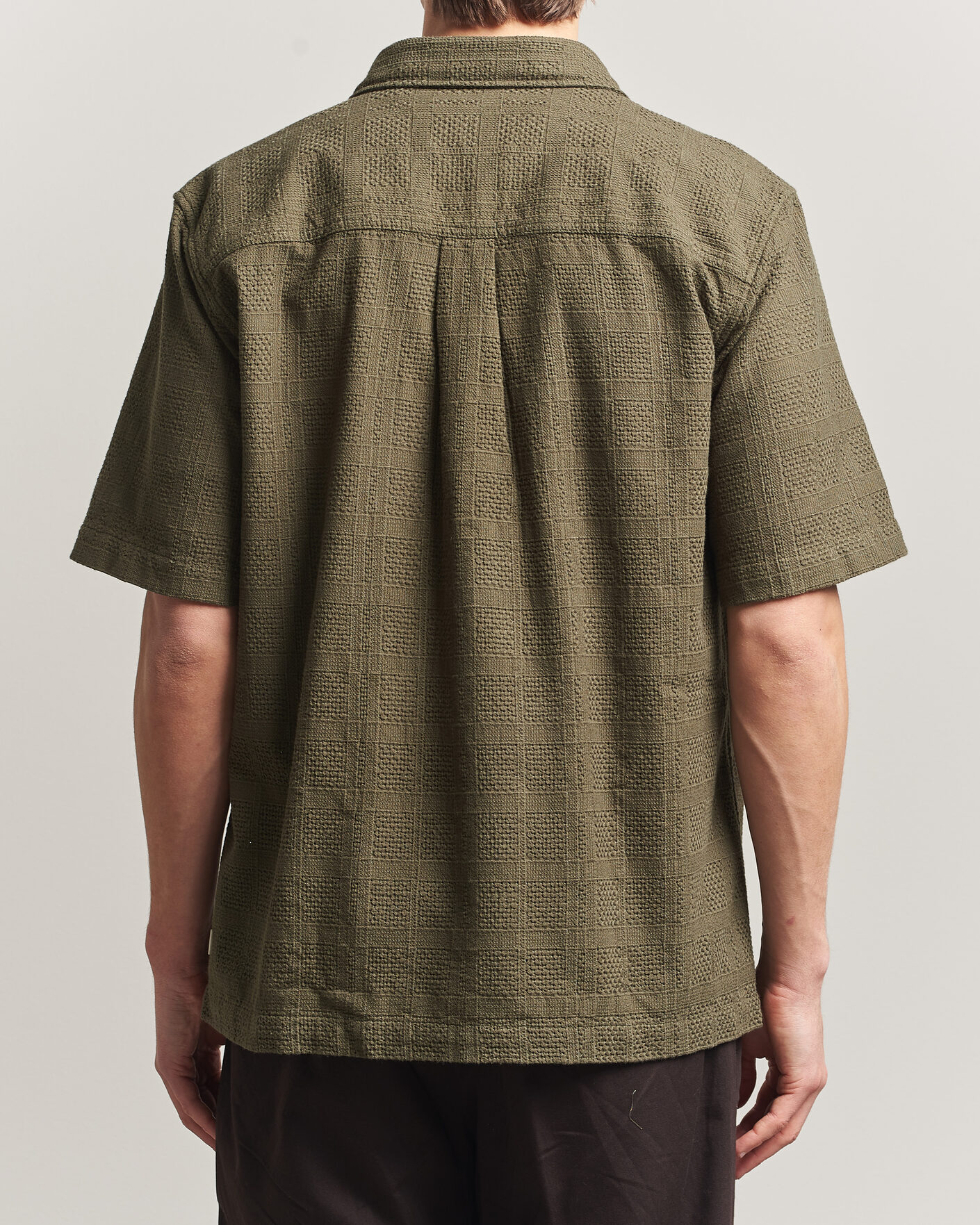 Hombres | Camisas | LES DEUX | Charlie Short Sleeve Shirt Olive Night