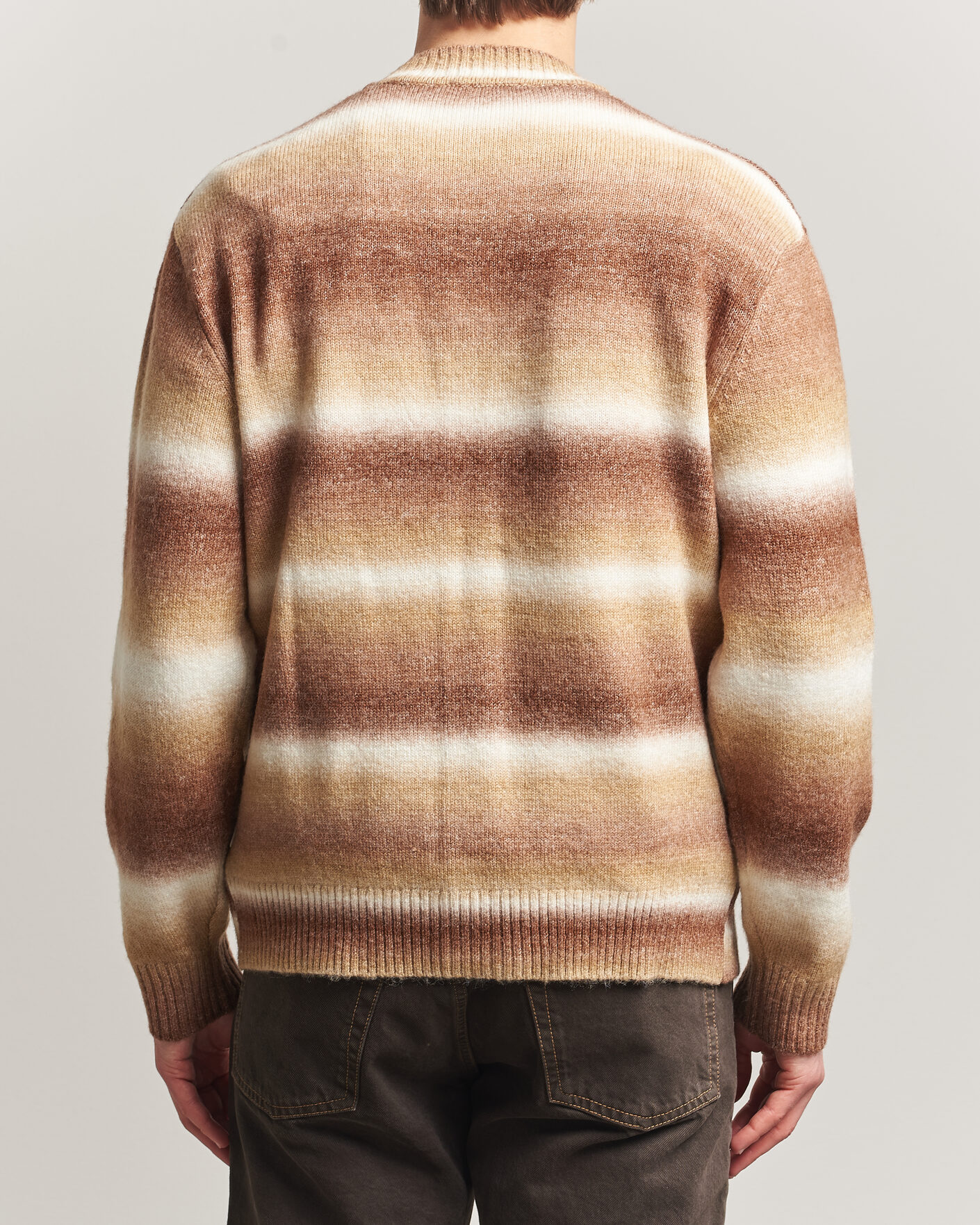 Hombres | Jerséis y prendas de punto | LES DEUX | Boston Gradient Knitted Cardigan Teak Brown