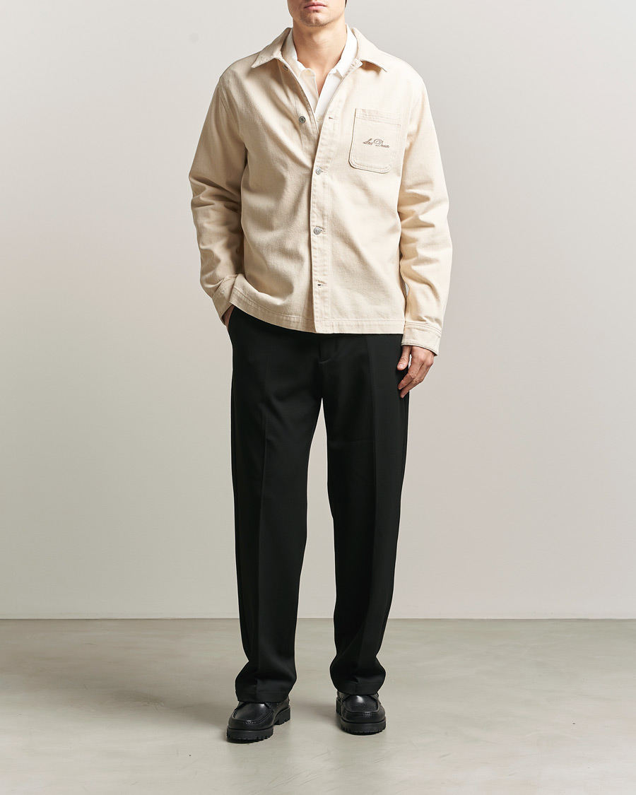 Hombres | Camisas | LES DEUX | Layton Faience Twill Overshirt Ivory
