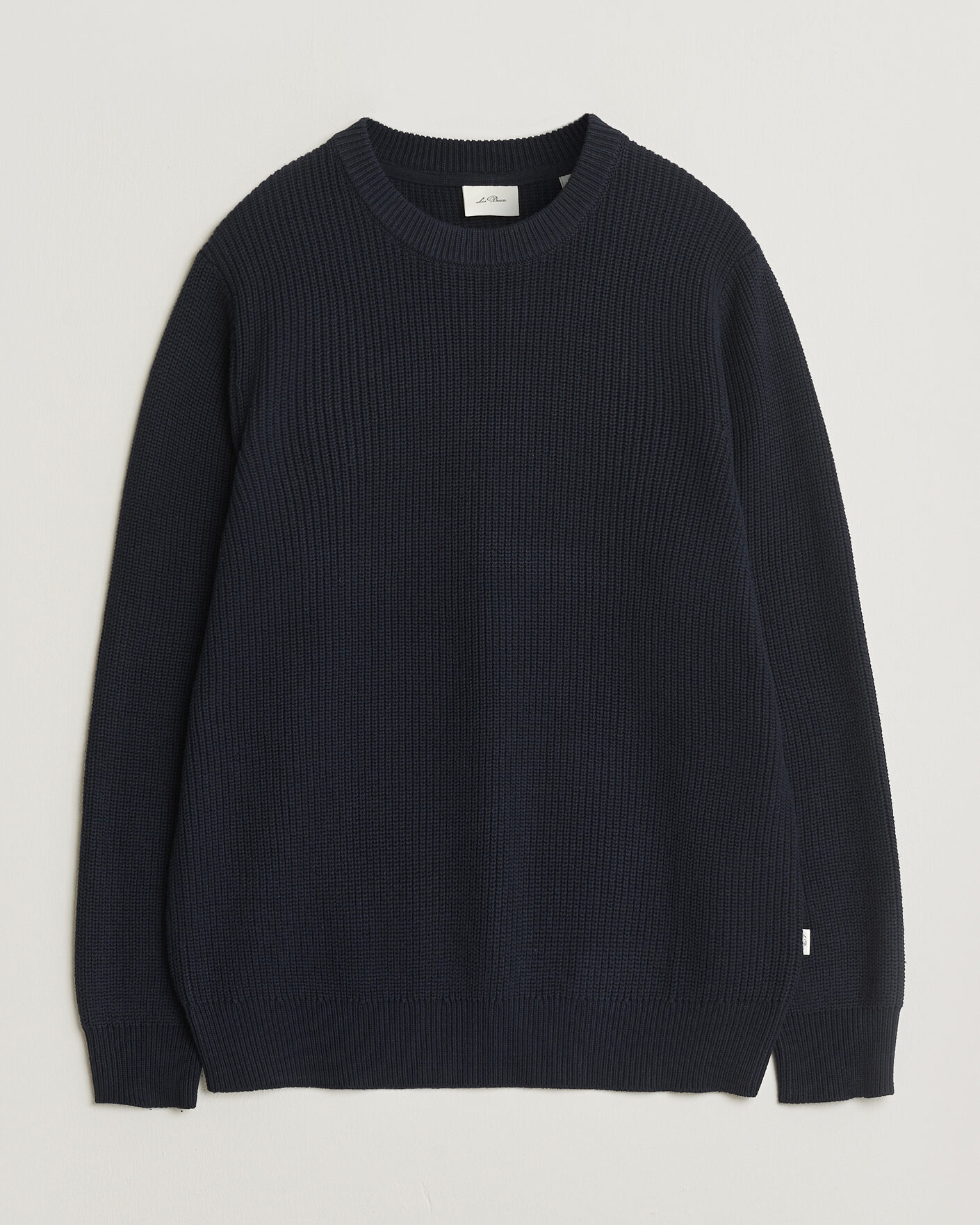 Hombres | Jerséis y prendas de punto | LES DEUX | Garry Rib Crew Neck Knit Dark Navy