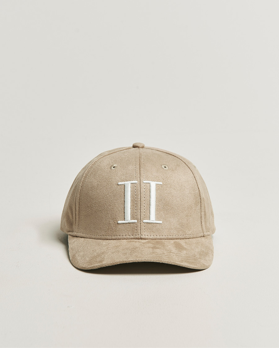 Hombres | Sombreros y gorras | LES DEUX | Encore Suede Baseball Cap Dark Sand