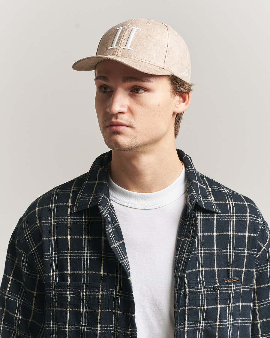 Hombres | Sombreros y gorras | LES DEUX | Encore Suede Baseball Cap Dark Sand