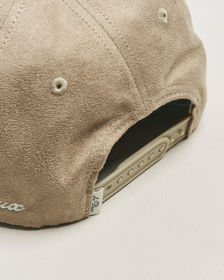 Hombres | Sombreros y gorras | LES DEUX | Encore Suede Baseball Cap Dark Sand