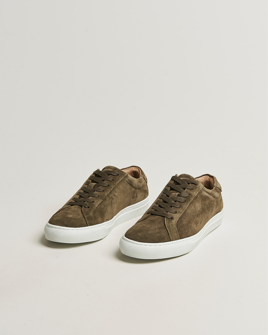 Hombres | Zapatillas | LES DEUX | Theodor Suede Sneakers Teak Brown