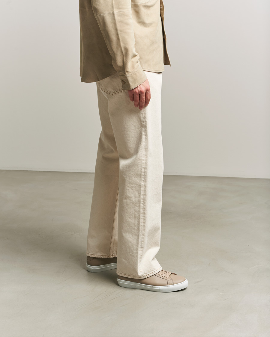 Hombres | Zapatillas | LES DEUX | Theodor Leather Sneakers Irish Cream Beige
