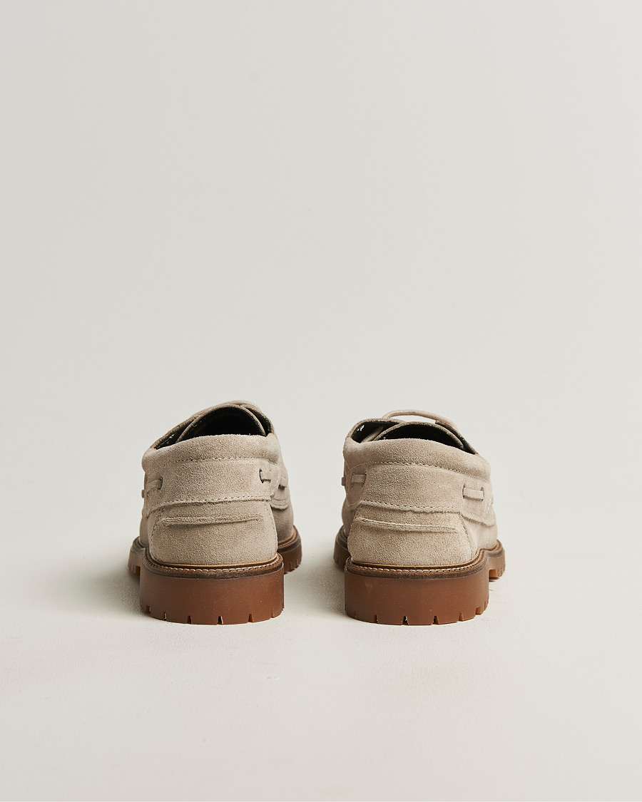 Hombres | Zapatillas | LES DEUX | Taylor Suede Boat Shoe Light Sand