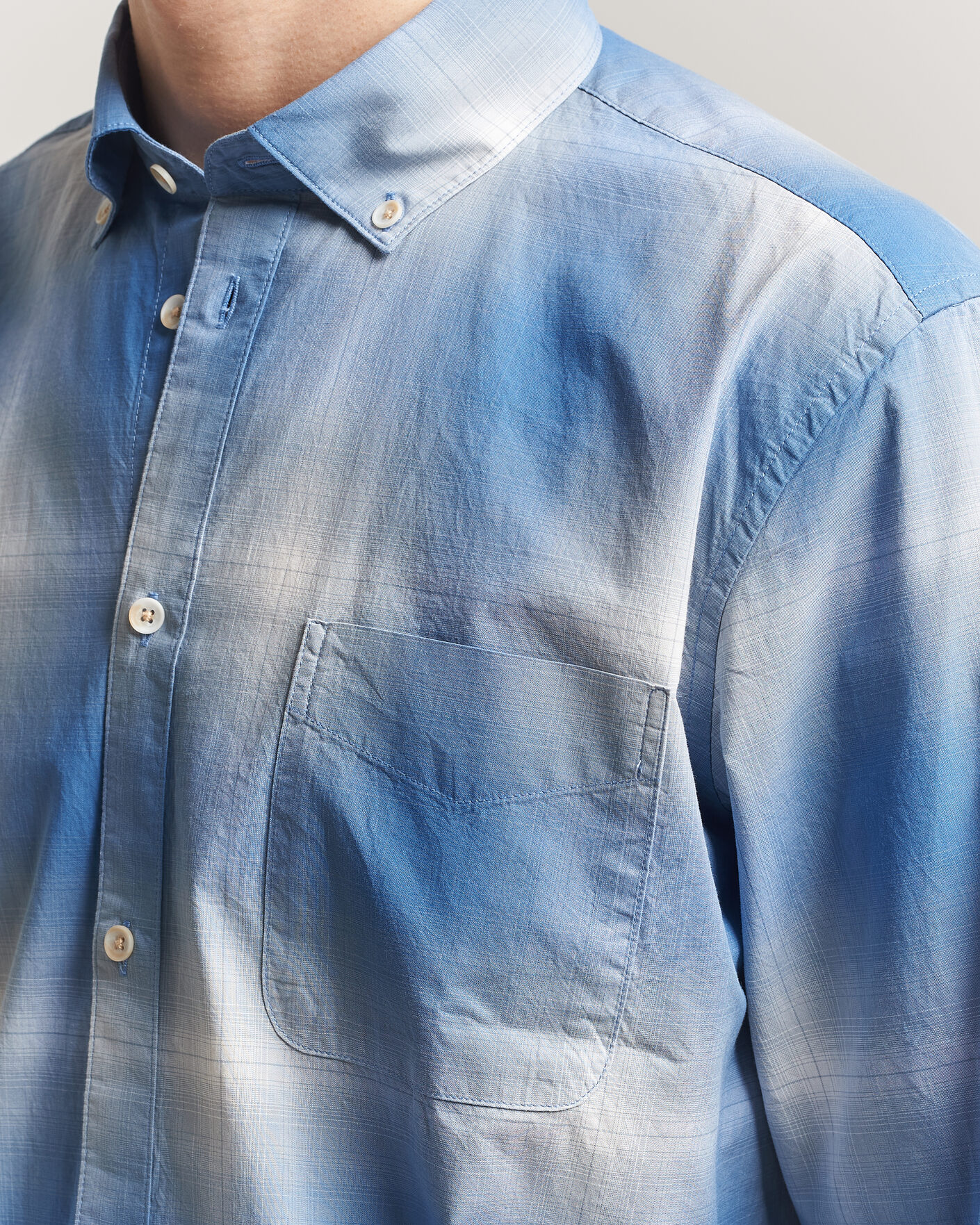 Hombres | Camisas | LES DEUX | Kent Shadowcheck Shirt Palace Blue