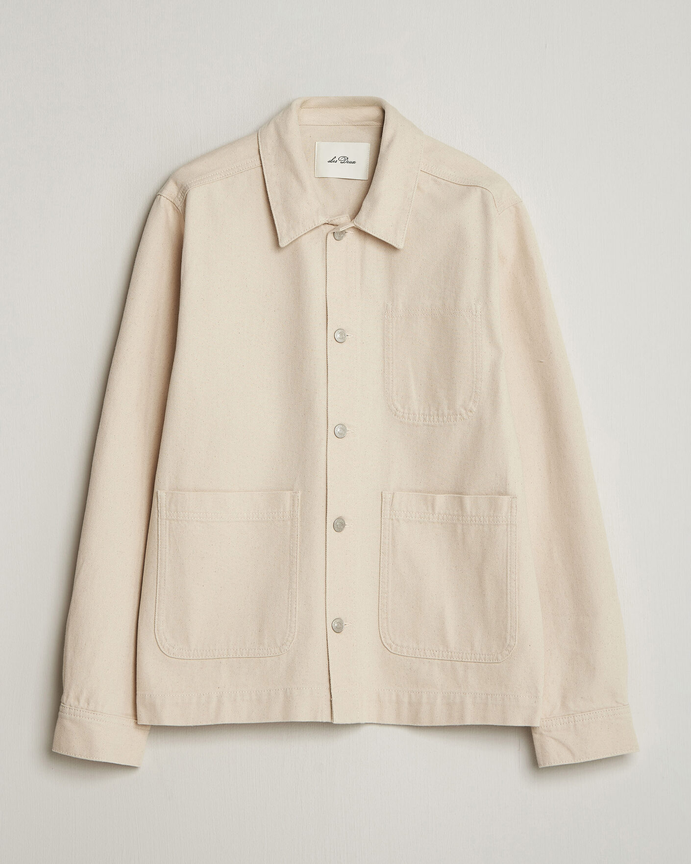 Hombres | Camisas | LES DEUX | Layton Denim Overshirt Ivory